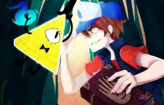 Wallpaper Gravity Falls Dipper Pines Bill Cipher Triangle Creature