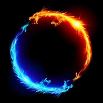 Blue And Red Fire Dragons Stephen Josephs