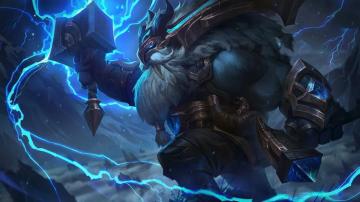 Ornn Lol Thunder Lord Splash Art 4k Wallpaper