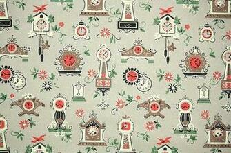 S Vintage Wallpaper Kraft Paper With Kitsch Novelty Cl