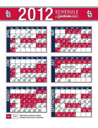 Schedule St Yard Promotional Louis Cardinals