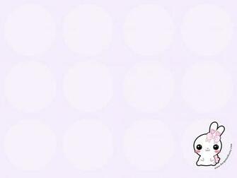 Cute And Simple Desktop Wallpaper With A Circle Bergamot Bunny