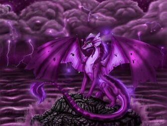 Purple Dragon Wallpaper