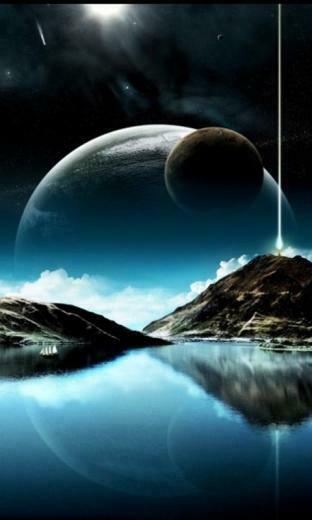 Wallpaper Space Abstract Mobile