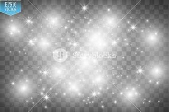 Vector White Glitter Wave Illustration Star Dust Trail