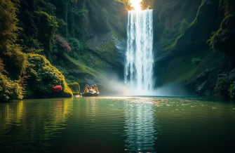 Waterfall Wallpaper With Sound