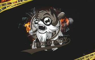 Wallpaper Anacondaz Raccoon Minimalism Music