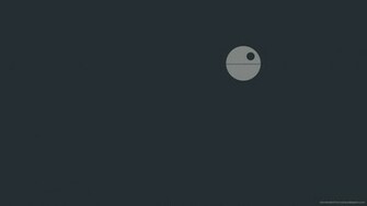 Minimalistic Death Star Wallpaper