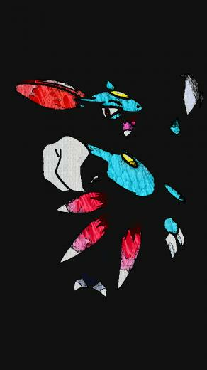 An Edited Sneasel For A Phone Wallpaper Requested By