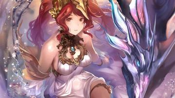 Desktop Wallpaper Cute Anime Girl Dragon Red Head HD Image