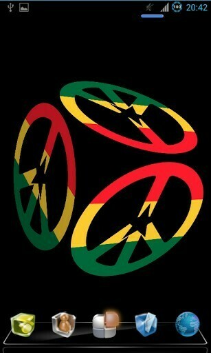 Put This Live Wallpaper 3d Of Peace Symbol On Your Android Phone And