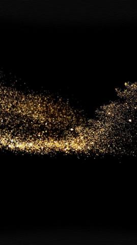 Gold Sparkle Beauty Dark Pattern iPhone Wallpaper