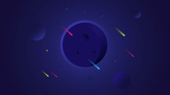 4k Simple Background Blue Shooting Stars