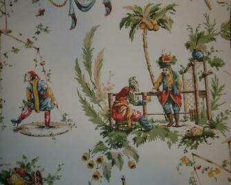 Thibaut Chinoiserie Scene Double Roll Wallpaper Sold