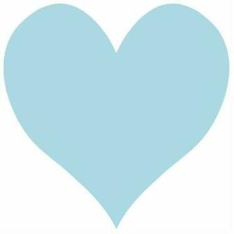 Light Blue Heart Background Cute Acrylic