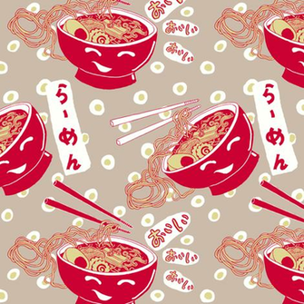 Ramen Time Fabric 1stpancake Spoonflower