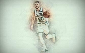 Wallpaper Gordon Hayward 4k Artwork Basketball Stars