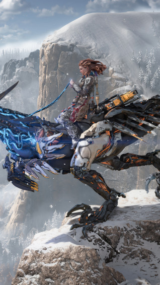Aloy Horizon Forbidden West Ps5 Game 4k Wallpaper iPhone HD Phone