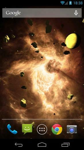 Asteroids 3d Live Wallpaper Android Apps On Google Play