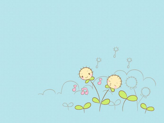 Cute Blue Wallpaper