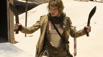 Resident Evil Milla Jovovich Blades HD Wallpaper Hq