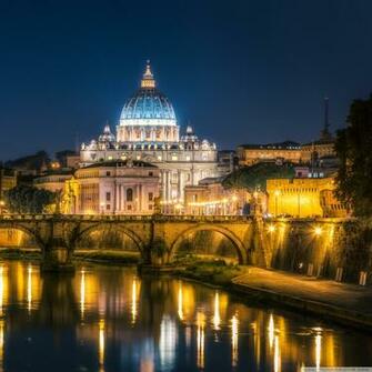 Vatican City At Night 4k HD Desktop Wallpaper For Ultra
