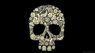 Floristic Skull Wallpaper