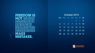 Smashing Magazine Desktop Wallpaper Calendar October