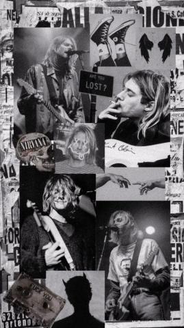 Black And White Kurt Cobain Wallpaper Aesthetic Nirvana