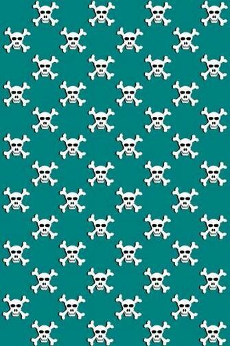 Teal Skull iPhone HD Wallpaper