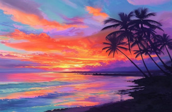 Hawaii Sunset Wallpaper