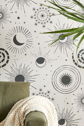 Emanuela Carratoni Holiday Moon Sun Removable Wallpaper Urban