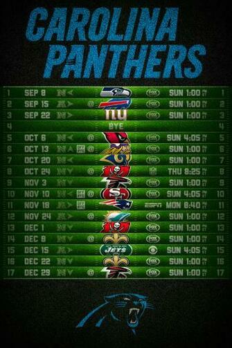 Carolina Panthers Football Schedule iPhone Wallpaper