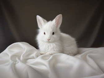 Cute White Rabbit Wallpaper For Desktop