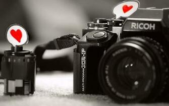 Paper Film Cameras Macro Hearts Slr Ricoh 35mm Wallpaper Background