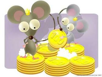 Zodiac Animals Cartoons Rat Chinese Animal Cartoon Wallpaper