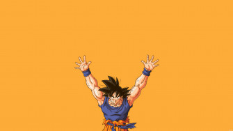 Son Goku Dragon Ball Z Minimal 4k Wallpaper