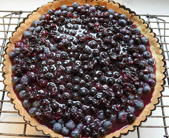 Blueberries Tart Wallpaper