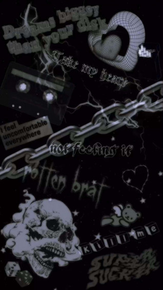 Get The Emo Look With This Cute iPhone Wallpaper