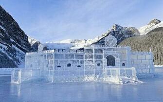Ice Landscapes White Castle Wallpaper Background