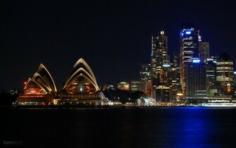 Sydney Opera House Night Wallpaper S