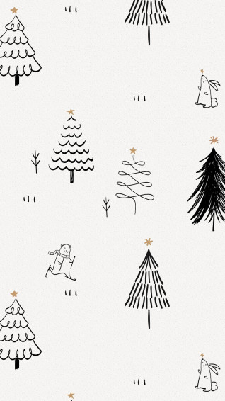 Cute Christmas iPhone Wallpaper Black Photo Rawpixel