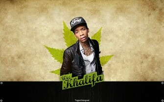Wiz Khalifa Weed Leaf Rap Wallpaper