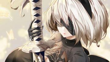 Yorha 2b Katana Nier Automata Game Girl Wallpaper