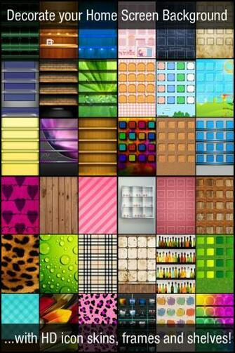 Home Screen Background App Frames And Shelf Wallpaper For iPhone
