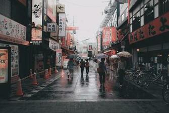 Umbrella Japan Asian Street Japanese Wallpaper
