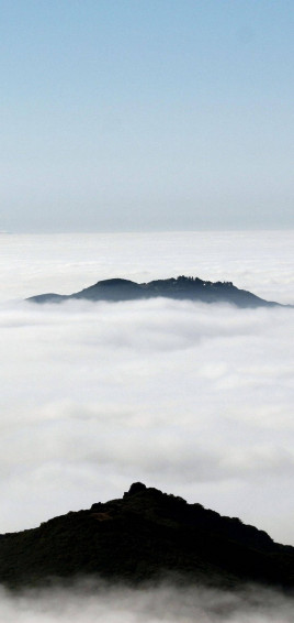 Mountain With White Clouds iPhone Wallpaper