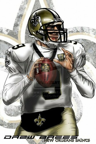 Drew Brees Saints Wallpaper By Jonhughes