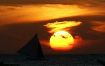 Sailboat Sunset Photos Widescreen Ocean With Resolutions