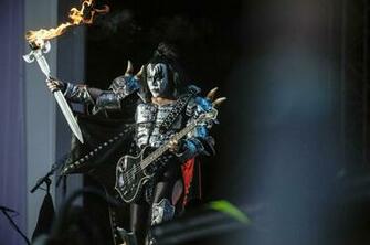 Kiss Heavy Metal Rock Bands Concert Guitar V Wallpaper Background